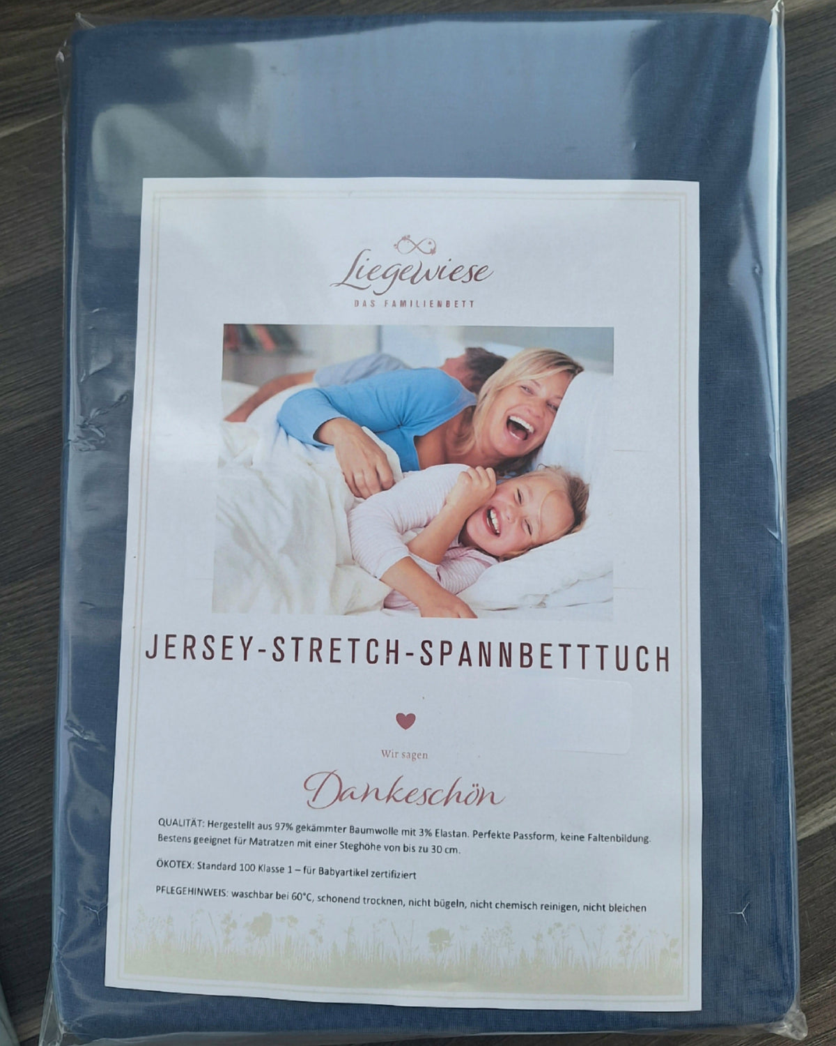 Blaues Spannbettlaken für Familienbett #Farbe_36 navy