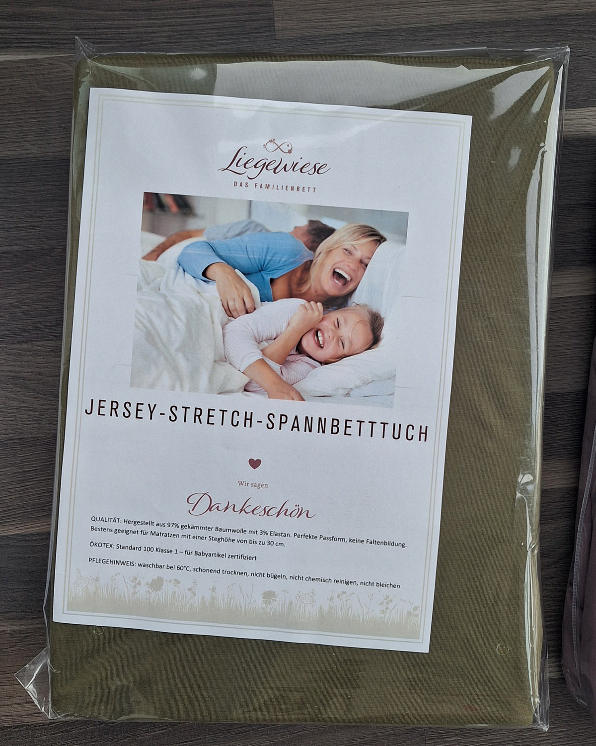 Bettlaken Familienbett moosgrün #Farbe_88 moos