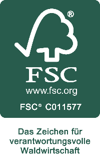 Logo des FSC - Zeichen für verantwortungsvolle Waldwirtschaft