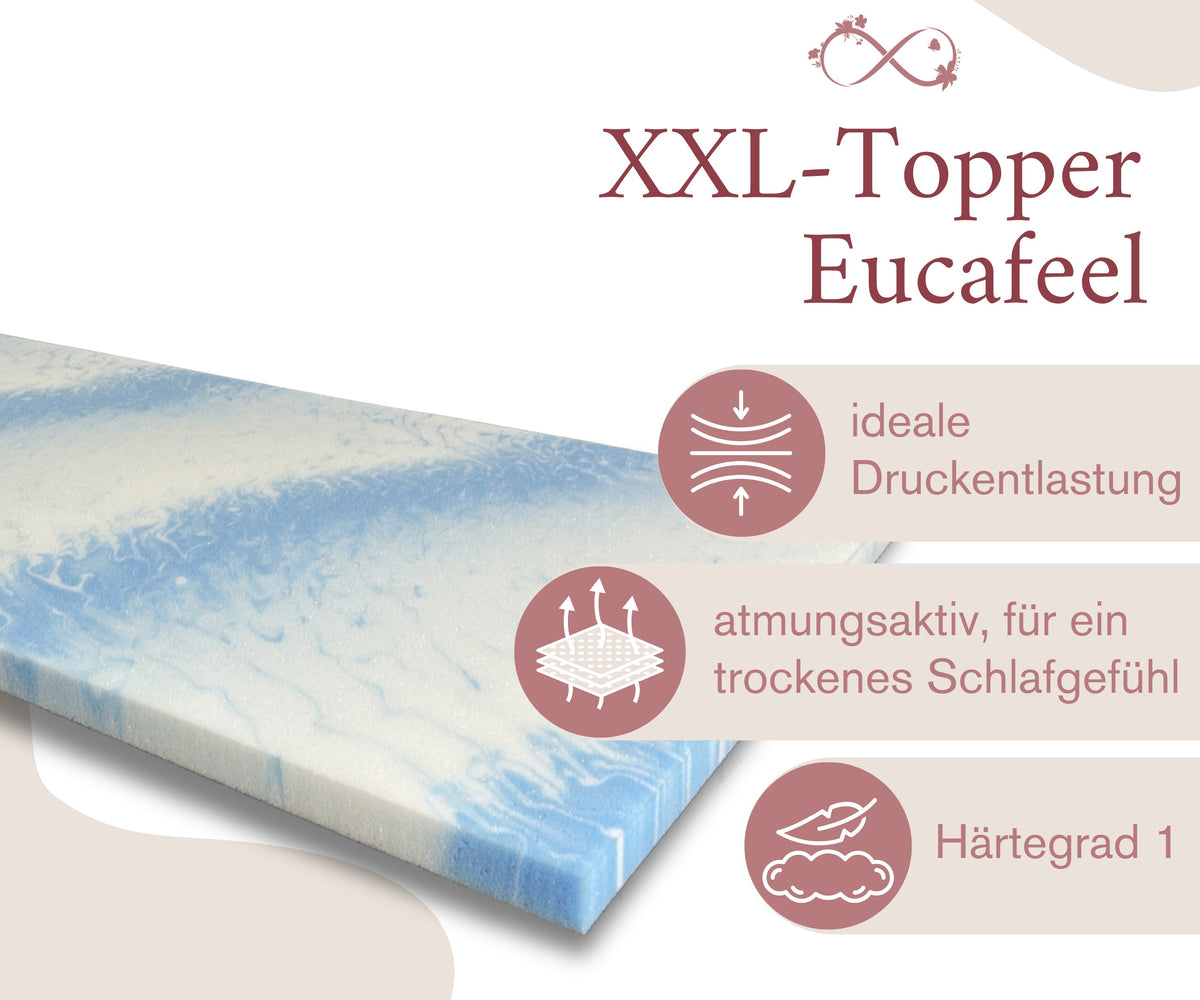 Topper XXL Eucafeel für Familienbett