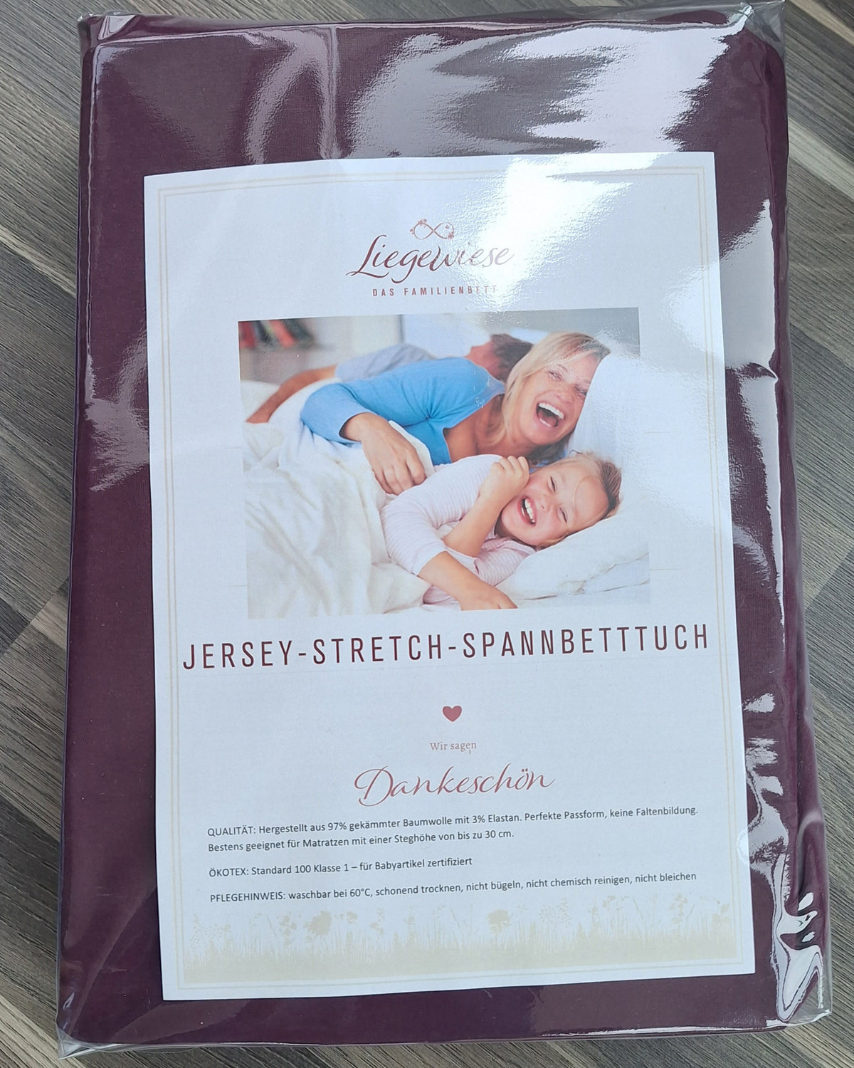 Dunkelllila Bettlaken beere für Familienbett #Farbe_91 beere