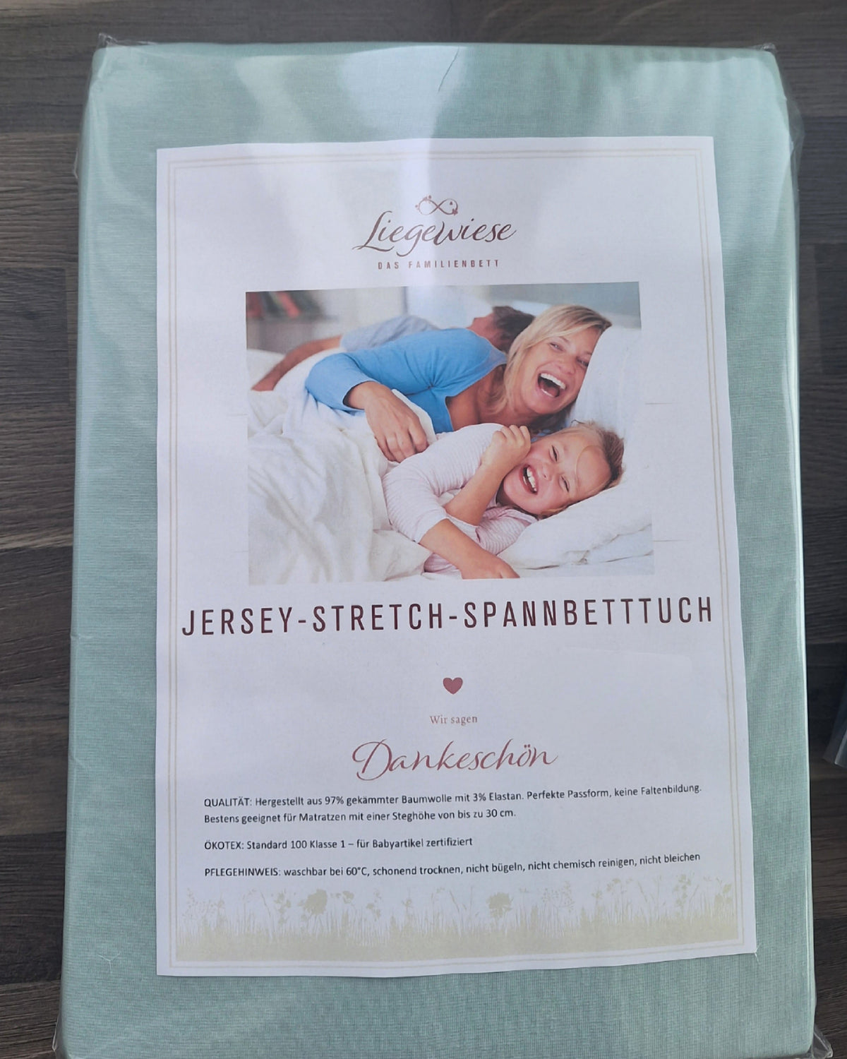Jadegrünes Bettlaken für Familienbett #Farbe_20 jade